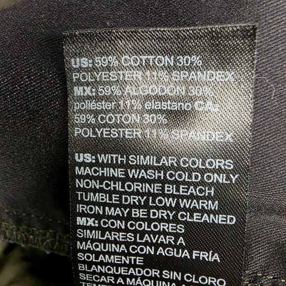 White House Black Market Elle Slim Olive Dress Pants Size 10 - Picture 7 of 9